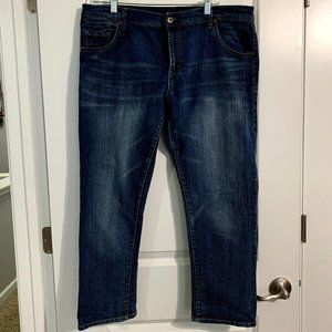 Roz & Ali Dark Blue Capri Jeans Size 14